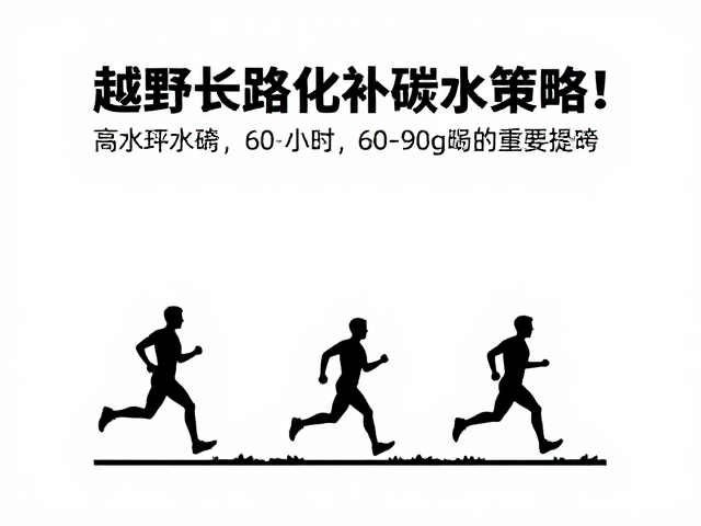 越野长距离补给,高水平跑者每小时60-90g碳水策略