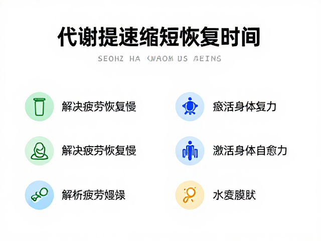 代谢提速缩短恢复时间?解决疲劳恢复慢,激活身体自愈力