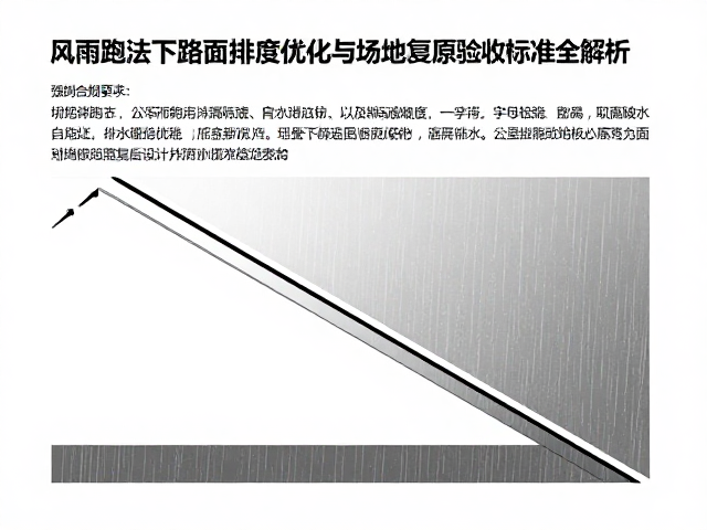 风雨跑法下路面排水坡度优化与场地复原验收标准全解析