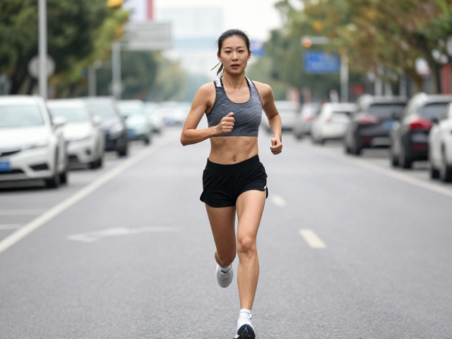 有氧健身跑技巧,提高步频,避开机动车密集路段更安全