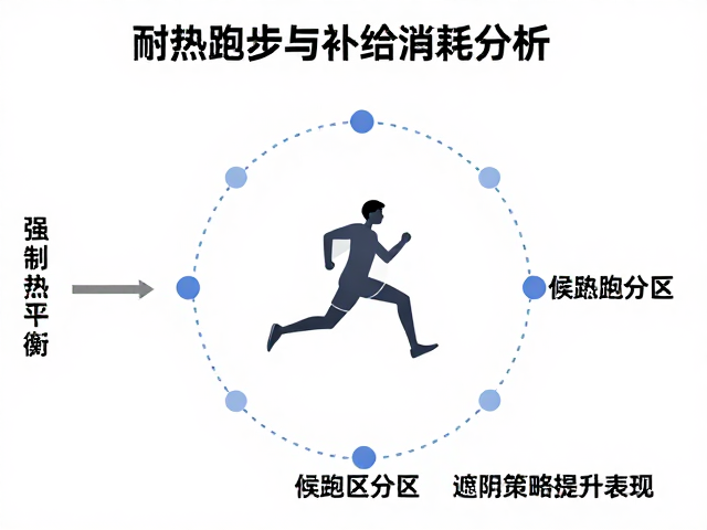耐热跑动与补给消耗分析，候跑区分区遮阴策略提升表现