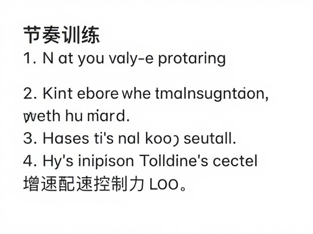 节奏训练，解决无法长句交谈，增强配速控制力