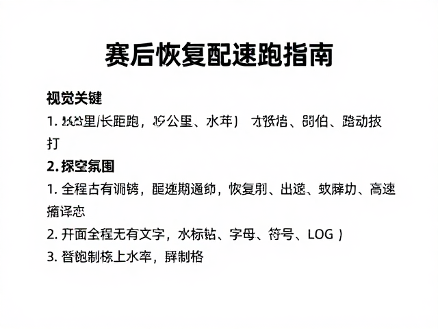 25公里长距离后如何控速特训?赛后恢复期配速跑指南