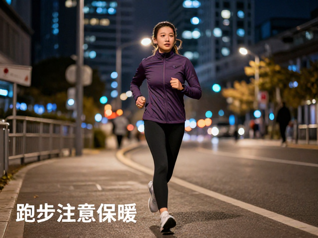 城市夜跑注意保暖,轻松跑也能享受都市清凉