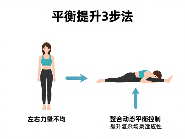 左右力量不均?疲劳后姿势难保持?平衡提升3步法