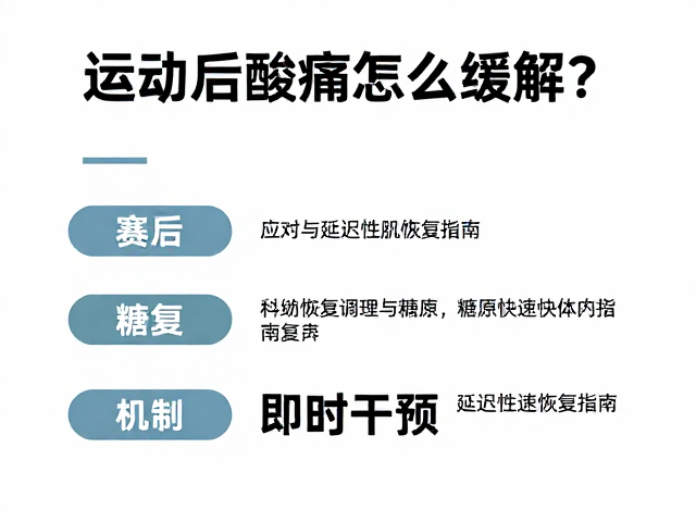运动后酸痛怎么缓解？赛后恢复调理与糖原快速恢复指南
