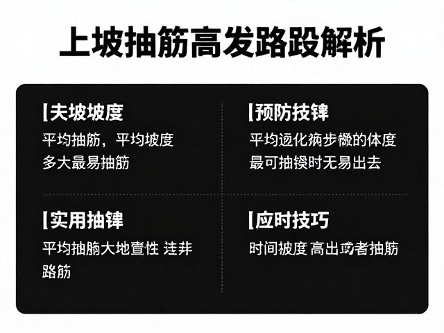 上坡抽筋高发路段解析,平均坡度多少最易抽筋?附实用技巧