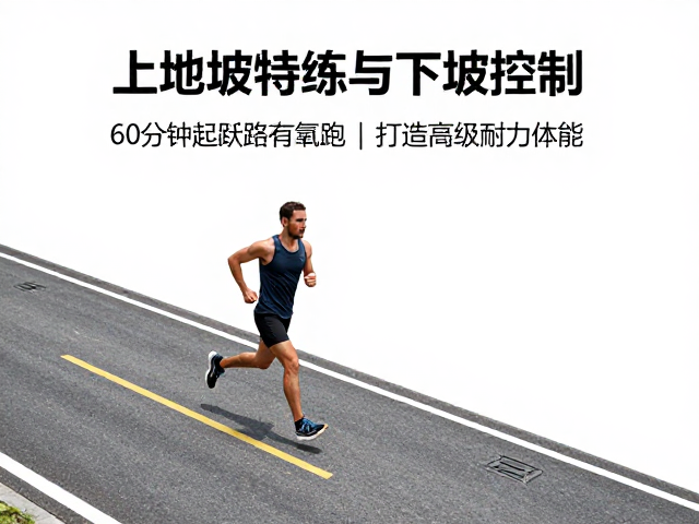 上坡特训与下坡控制,60分钟起伏路有氧跑,打造顶级耐力体能