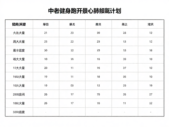 中老年健身跑,提升最大摄氧量,改善心肺健康指南