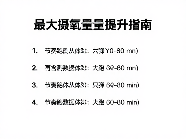 最大摄氧量提升指南,如何利用节奏跑优化数据标准