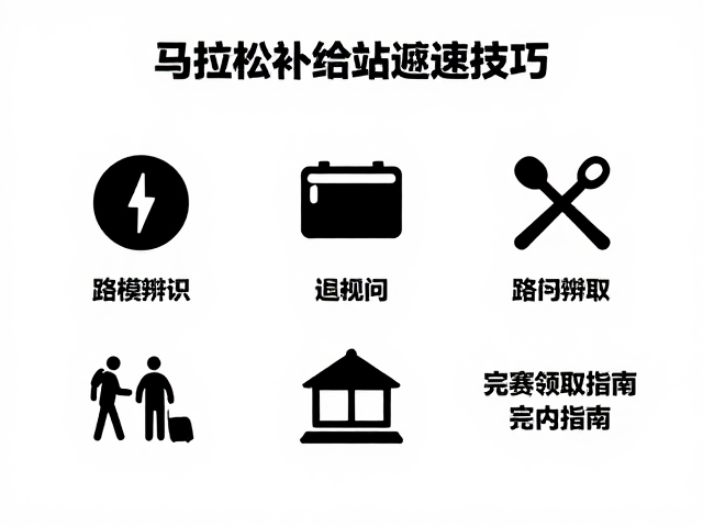 马拉松补给站减速技巧,路况辨识与完赛领取物资指南