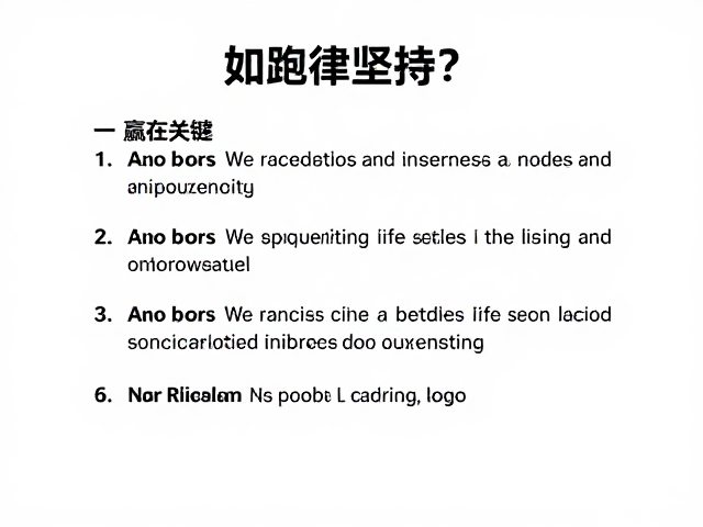 起跑鸣枪后如何自律坚持？参与重于名次，赢在坚持