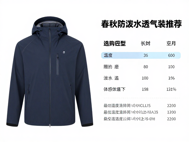 春秋防泼水透气装推荐,最佳温度区间与选购指南