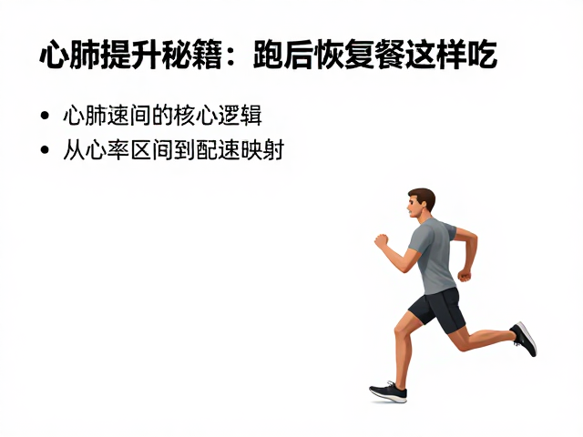 心肺提升秘籍，配速区间怎么练？跑后恢复餐这样吃