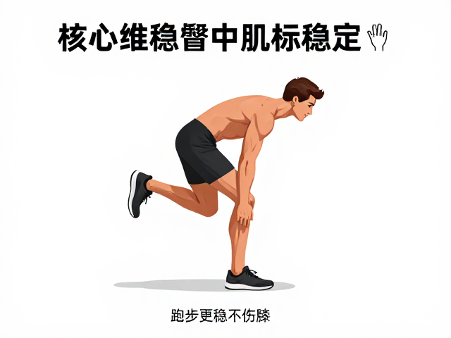 核心维稳练臀中肌,3步提升步频稳定性,跑步更稳不伤膝