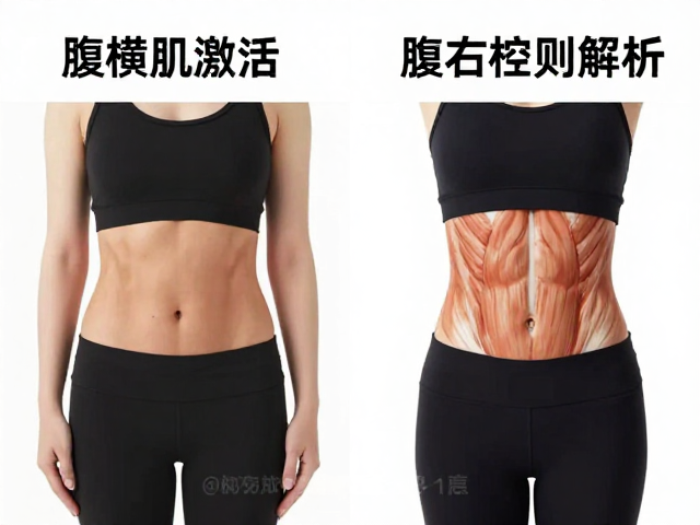 腹横肌激活,侧桥左右差异解析,核心夯实训练指南