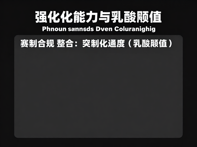 赛前特训,强化臀腿力量与乳酸阈值,突破跑步瓶颈