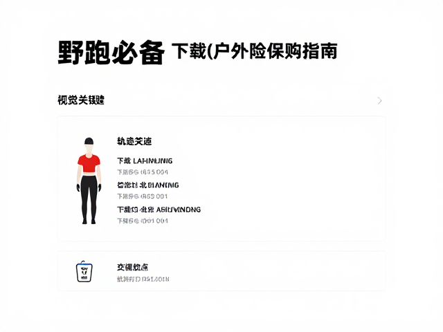 野跑必备,轨迹文件下载与户外保险选购指南