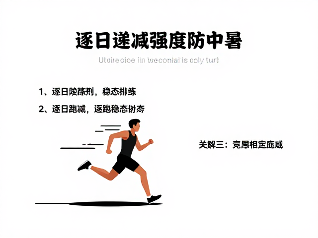 高温防暑指南,连跑稳态训练,逐日递减强度防中暑