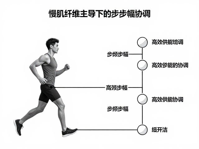 慢肌纤维主导下的步频步幅协调,高效供能机制解析