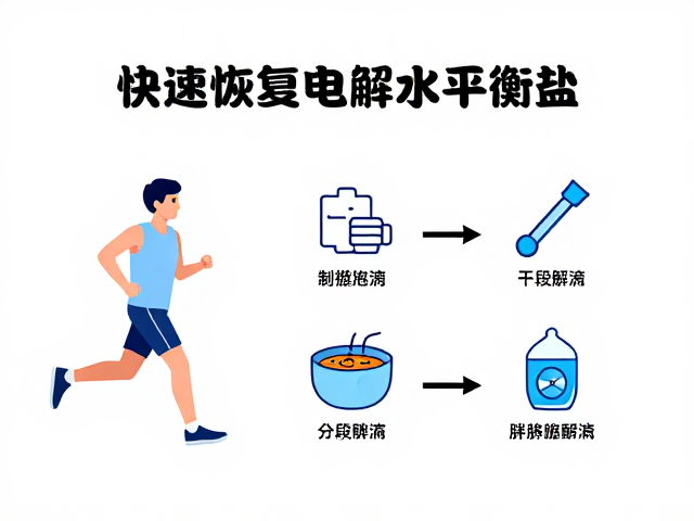 运动后分段补水补钠盐，快速恢复电解质平衡指南