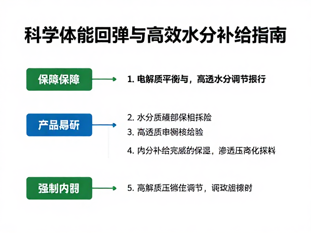 赛事保障服务,科学体能回弹与高效水分补给指南