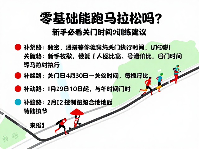 零基础能跑马拉松吗?新手必看关门时间与训练建议