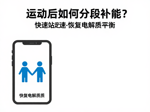 运动后如何分段补能?补给站定点领取,快速恢复电解质平衡