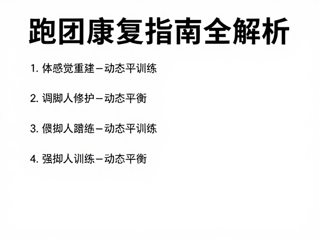 跑团康复指南,脚踝修护与核心稳定训练全解析