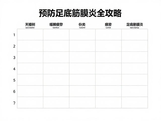 疲劳自评量表，3步缓解疲劳，预防足底筋膜炎全攻略