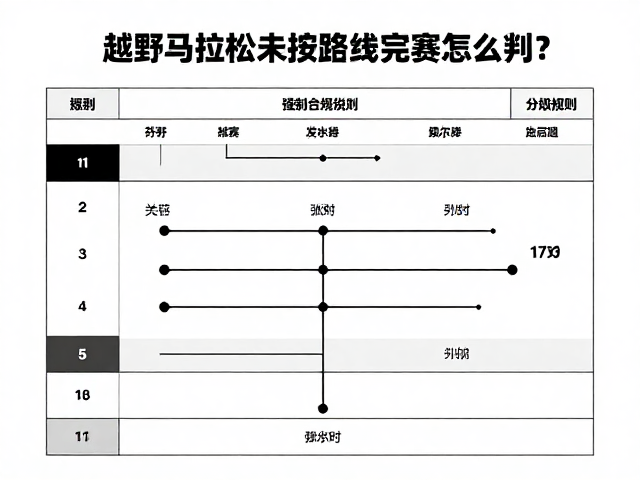 越野马拉松未按路线完赛怎么判？了解赛程分级规则