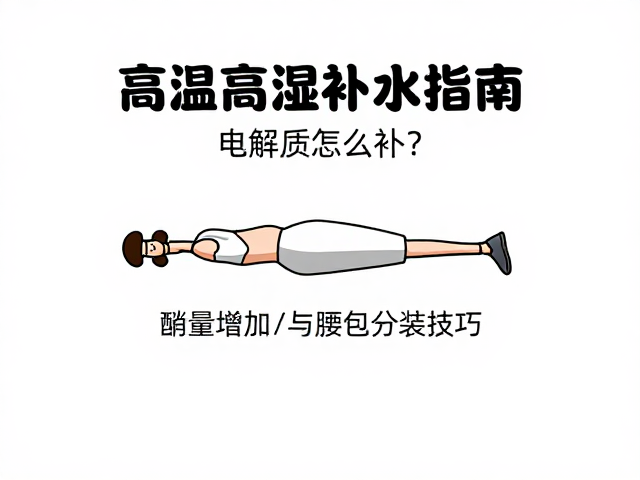 高温高湿补水指南,电解质怎么补?钠量增加与腰包分装技巧