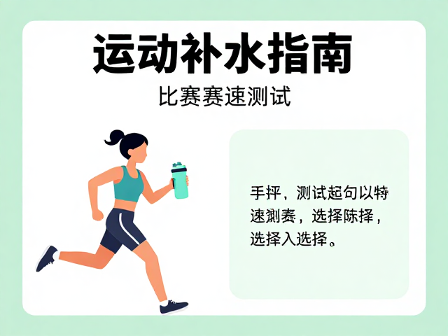 运动补水指南，比赛配速测试与手持水壶选择技巧