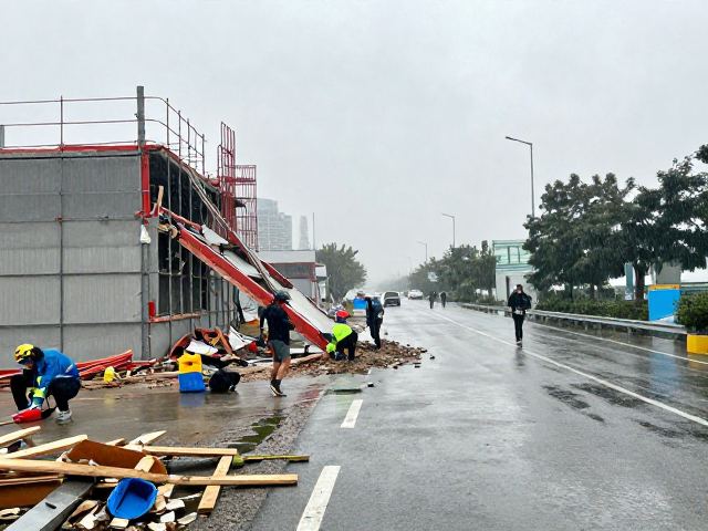 风雨跑法遇临时改道，临建设施拆除与应急方案全解析