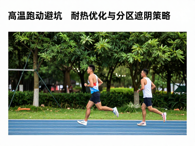 高温跑动避坑，耐热优化与分区遮阴策略，打造舒适跑圈