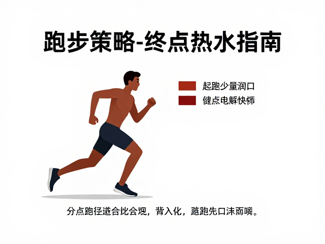 跑步补水策略,起跑少量润口、分段补水与终点恢复指南