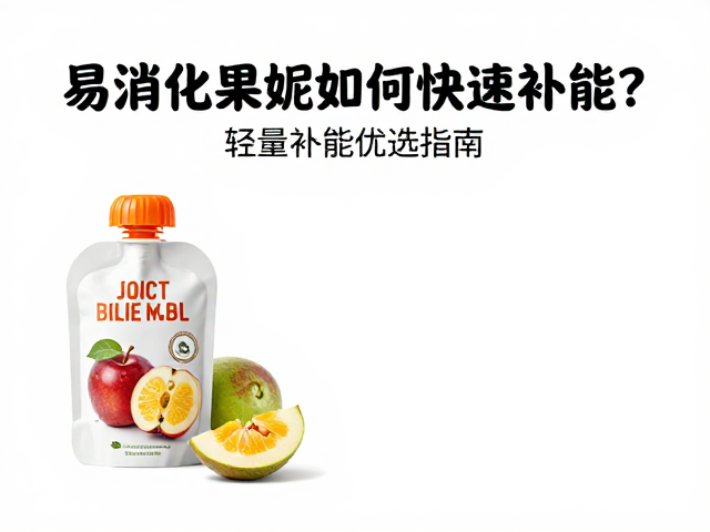 易消化果泥如何快速补能?轻量补能优选指南