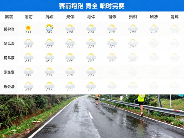 湿路跑动遇临时改道？赛前天气预警下如何安全完赛