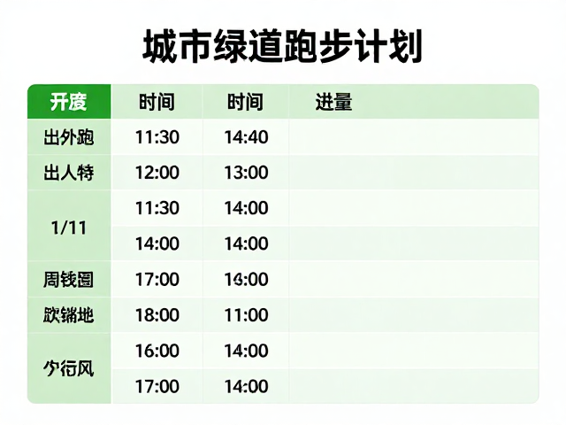 城市绿道跑步指南,基础打底与周跑量逐步累积