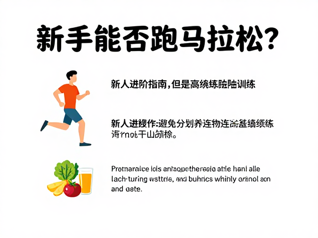 新手能否跑马拉松?新人进阶指南,避免连续高强度训练