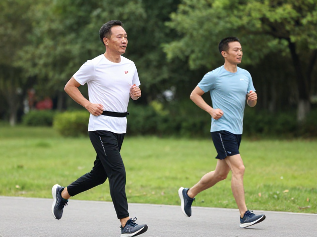 中老年健身跑控血糖,腰背稳定训练护脊柱