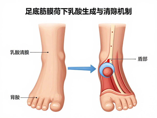足底筋膜负荷下乳酸生成与清除机制，科学供能解析