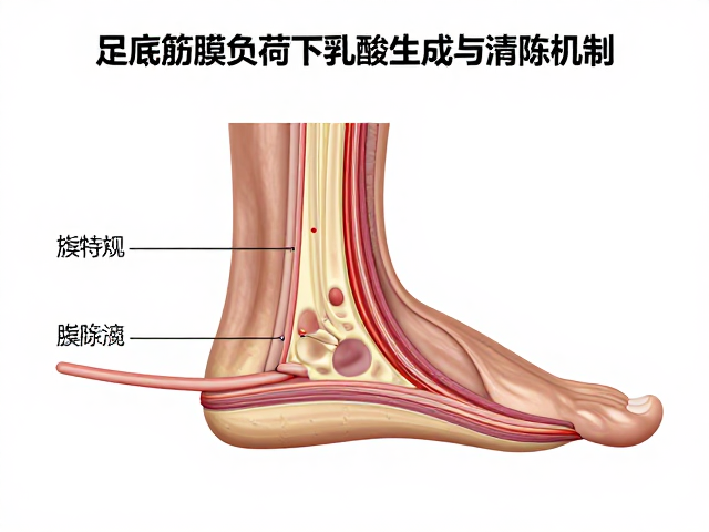 足底筋膜负荷下乳酸生成与清除机制，科学供能解析