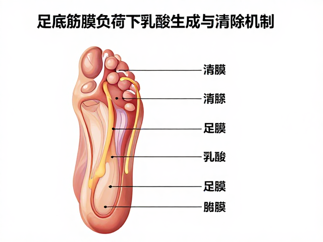 足底筋膜负荷下乳酸生成与清除机制，科学供能解析