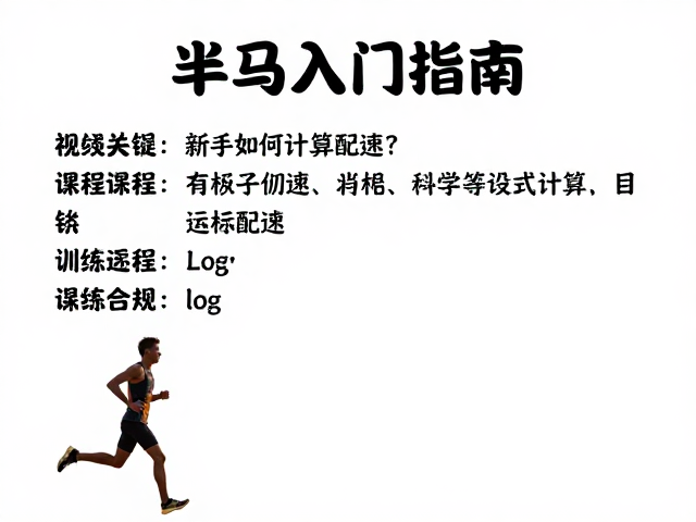 半马入门指南,新手如何计算配速?附详细训练与挑战计划
