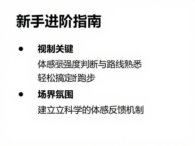 新手进阶指南，如何通过体感强度判断与路线熟悉，轻松搞定跑步