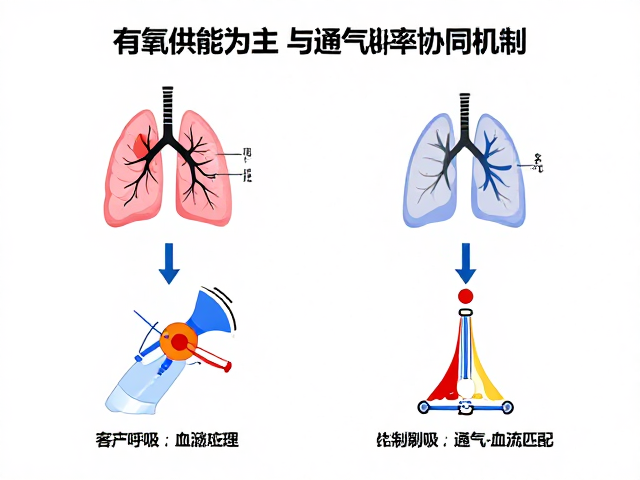 有氧供能为主,解析耗能规律与肺通气效率的协同机制