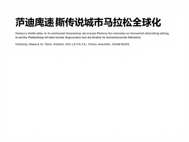 从菲迪皮德斯传说到城市马拉松全球化，历史沿革深度解析