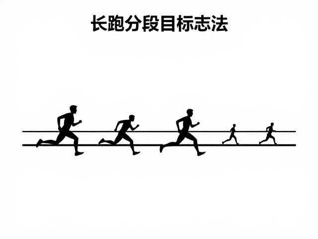 长跑分段目标法，避免前半程过快，保持状态持续冲刺