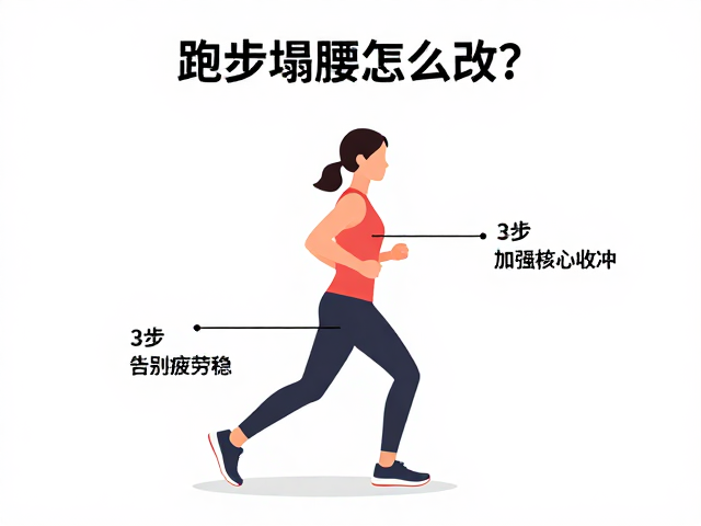 跑步塌腰怎么改？3步加强核心收紧，告别疲劳稳姿跑法